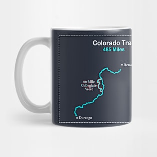 Route Map of the Colorado Trail for Hikers Mug